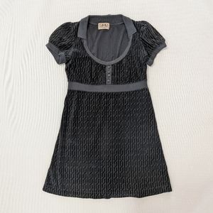 💔SOLD💔Juicy Couture vintage babydoll mini velvet